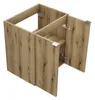 Badezimmerschrank Für Waschbecken 50 Cm Eiche  2 Türen, Produktbild-Vorschau 8