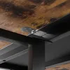 Mondeer Table de cuisine pliante avec 2 étagères et Voir les images du produit 8