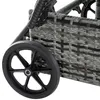 Outsunny Sonnenliege Gartenliege Tisch 3er Set Gartenmöbel Produktbild-Vorschau 9