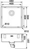 Caressi CAPP40R10 Spüle, Ein-/Unterbau, Flächenbündig Produktbild-Vorschau 4