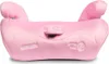 A pink car seat booster seat is shown from a side-angle on a white background. Náhled obrázku produktu