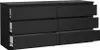 Naia Kommode 6 Schubladen schwarze Struktur. Produktbild-Vorschau 3