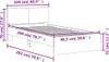 vidaXL Bettgestell mit Kopfteil Weiß 100x200 cm Produktbild-Vorschau 8