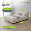 Juskys Polsterbett Florenz 180 x 200 cm mit Matratze, Produktbild-Vorschau 3
