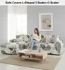 Sofa Überzug Couch Überzug 2er Set für Ecksofa L-Form Produktbild-Vorschau 3