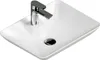 A white ceramic sink with a chrome faucet is shown against a white background. Produktbild-Vorschau