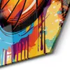 DEQOART Glasbild Echtglas 40x35 cm 'Bunter Korbwurf' Produktbild-Vorschau 4