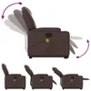 vidaXL Massagesessel mit Aufstehhilfe Braun Kunstleder Produktbild-Vorschau 6