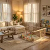 Parc pour bébé XMTECH, pliable, en bois, 8 éléments, Voir les images du produit 11