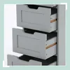 Relaxdays Badezimmerschrank, 4 Schubladen, HxBxT: 82 x 30 x Produktbild-Vorschau 6