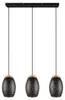 Suspension BIDAR noire 3xE27x28W en métal, dimensions : Voir les images du produit 11