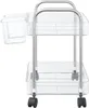 vidaXL Úložný vozík 2 police Transparent 37x28x43,5 cm Náhled obrázku produktu 5