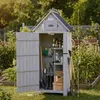 HOMAVO Gerätehaus Holz mit UV-Schutz Pultdach, Gartenhaus Produktbild-Vorschau 6