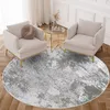 Tapiso Teppich CRYSTAL Rund Hellgrau Wohnzimmer Produktbild-Vorschau 1