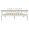 vidaXL Letto in legno massiccio di pino bianco 160x200 cm Anteprima dell’immagine prodotto 7
