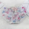 Damen-Höschen mit Rosenstickerei, Blumendruck, mittlere Produktbild-Vorschau 4