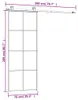 vidaXL Schiebetür mit Beschlag 76x205 cm ESG-Glas & Produktbild-Vorschau 8