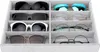 Emibele Brillen Aufbewahrungsbox Organizer 8 Gitter Grau Produktbild-Vorschau 1