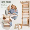 Structure d'escalade suédoise 6-en-1 avec toboggan – Voir les images du produit 4