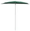 vidaXL Halb-Sonnenschirm mit Mast 180x90 cm Grün Produktbild-Vorschau 3