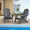 VEVOR plastová stolička Adirondack, sada 2 ks, odolná voči Náhľad obrázku produktu 1