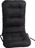 A black chair cushion on a white background. Náhľad obrázku produktu