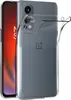 A clear phone case is shown on a OnePlus Nord 2 5G phone. Produktbild-Vorschau