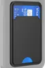 A close-up of a black phone case with a credit card inserted. Produktbild-Vorschau