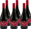Six bottles of Rialto red wine are arranged in two rows against a white background. Produktbild-Vorschau