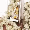 Beige Herbst-Ahornblätter-Girlande, 173,9 cm, künstliche Produktbild-Vorschau 2