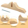 4er-Set Standfuß für Paravent, Holz-Raumteilerständer mit Produktbild-Vorschau 3