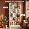 Bücherregal Bücherschrank 6 Fach Standregal, 24 x 80 x 170 Produktbild-Vorschau 2