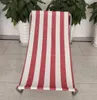 FEBE Leżak plażowy ogrodowy czerwony/beżowy w paski lekki Podgląd zdjęcia produktu 8