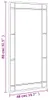 vidaXL Nástěnné zrcadlo černé 40x80 cm obdélníkové železné Náhled obrázku produktu 8