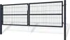 Doppelflügeliges Zauntor 3m RAZO H.100cm grau Produktbild-Vorschau 3