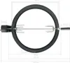 vidaXL BBQ Rotisserie Ring Set 57 cm noir Voir les images du produit 4