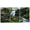 Triptychon auf leinwand grüne landschaften 90x60 cm Feeby Produktbild-Vorschau 3