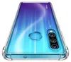 A clear, professional shot of a transparent phone case on a white background, showing the back of a Huawei P30 Lite phone inside. Produktbild-Vorschau