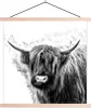 MuchoWow® Textilposter Schottisches Hochlandrind - Kuh - Produktbild-Vorschau 1