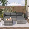 Merax Polyrattan Lounge Gartenlounge Set 3-4 Personen, Produktbild-Vorschau 2
