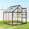 Aluminium kas van 3,65 m² (190 x 192 x 201 cm) met Productafbeelding-voorbeeld 2