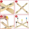 XINZI Wurfspiel Outdoor Ringwurfspiel aus Holz Wurfringe Produktbild-Vorschau 3