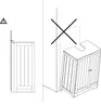 Mondeer Waschbeckenunterschrank Unterschrank Badschrank Produktbild-Vorschau 6