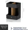 Kela Cube Zahnputzbecher, Polymerharz/Eichenholz, 8,5 x 6,5 Produktbild-Vorschau 5