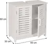 Waschbeckenunterschrank HWC-B41, Badezimmer Unterschrank Produktbild-Vorschau 9