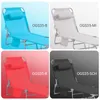A collage of four different colored lounge chairs. Voir les images du produit