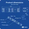 hb-digital Kabel Verbinder CAT 7 Patchkabelkupplung Outdoor Produktbild-Vorschau 6