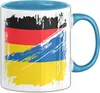 Ukraine Deutschland Flagge Halb Deutscher Halb Ukrainer Produktbild-Vorschau 1