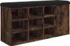 vidaXL Lavice na boty kouřový dub 102x32x50 cm materiál na Náhled obrázku produktu 1