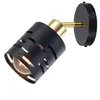 MasterLED Wandlampe E27 - Schwarz mit Gold - Schwenkbare Produktbild-Vorschau 1